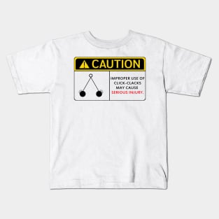 Click Clacks White Kids T-Shirt